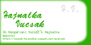 hajnalka vucsak business card